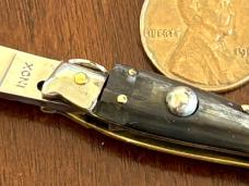 Rare Miniature Keychain 1950’s Fish Switchblade Knife, Maniago Italy, Unused