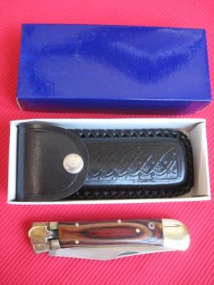 Vintage Folding Hunter Leverlock Switchblade Knife - New Old Stock