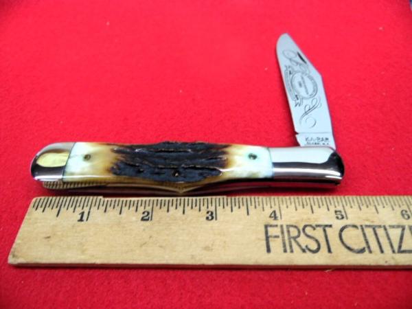 WEEKEND SALE KABAR 1981 STAG COKE BOTTLE LIMITED EDITION CLUB KNIFE UNUSED FROM STORAGE 