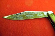 KABAR 1984 BONE COKE BOTTLE LIMITED EDITION CLUB KNIFE UNUSED FROM STORAGE sale ends monday a.m.