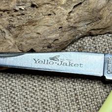 Camillus USA Vintage 2 Blade Yello Jaket Muskrat Pattern #714 Pocket Knife (162)