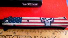 ELITEDGE TRUSTED BRAND AMERICAN FLAG SPRING ASSIST KNIFE IN BOX UNUSED FROM STORAGE 