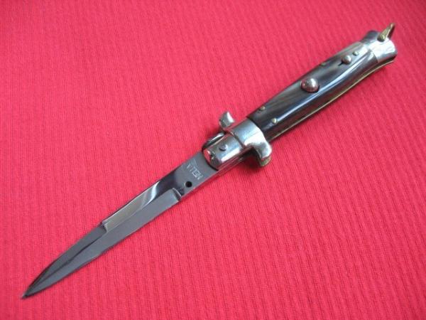 Rare MELLA Brand Italian 1950's Picklock Stiletto Switchblade Knife