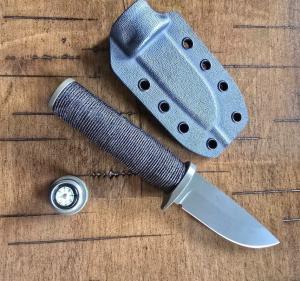 TekLine PACK Lite Hollow Handle Survival Knife Compas Kydex Sheath Wilson Custom Knives