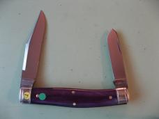 GREAT EASTERN NORTHFIELD 811224 COON SKINNER SMOOTH VIOLET CATTLE BONE