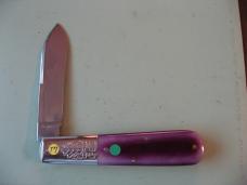 GREAT EASTERN 832125SS BOOMTOWN BARLOW SMOOTH PURPLE CAMEL BONE #1