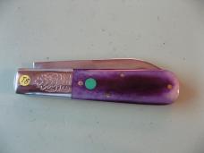 GREAT EASTERN 832125SS BOOMTOWN BARLOW SMOOTH PURPLE CAMEL BONE #2