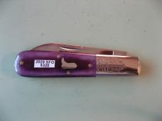 GREAT EASTERN 832125SS BOOMTOWN BARLOW SMOOTH PURPLE CAMEL BONE #3