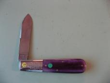 GREAT EASTERN 832125SS BOOMTOWN BARLOW SMOOTH PURPLE CAMEL BONE #3