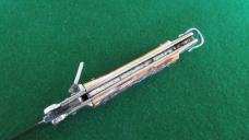 RARE c. 1950's FILUS German STAG SHOT SHELL Puller Switchblade w/Bail NICE !
