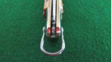 RARE c. 1950's FILUS German STAG SHOT SHELL Puller Switchblade w/Bail NICE !