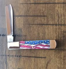 Case XX Vintage Flag Razor 2024 (1 of 350) 6100RAZ SS Natural Bone Knife