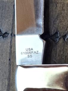 Case XX Vintage Flag Razor 2024 (1 of 350) 6100RAZ SS Natural Bone Knife