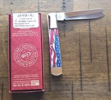 Case XX Vintage Flag Razor 2024 (1 of 350) 6100RAZ SS Natural Bone Knife