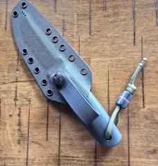 Aleksandr Afonchenko Custom Full-Size Hi-Tech Puukko – N690Co Steel – Micarta Handle – Kydex Sheath