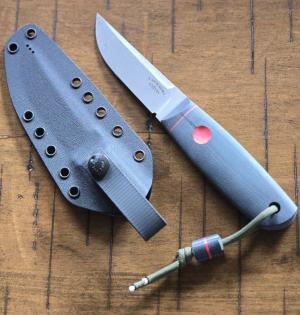 Aleksandr Afonchenko Custom Full-Size Hi-Tech Puukko N690Co Steel Micarta Handle Kydex Sheath