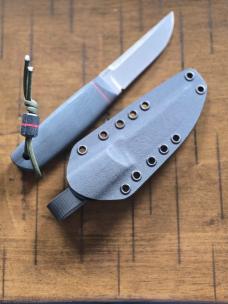 Aleksandr Afonchenko Custom Full-Size Hi-Tech Puukko – N690Co Steel – Micarta Handle – Kydex Sheath