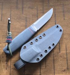Aleksandr Afonchenko Custom Full-Size Hi-Tech Puukko – N690Co Steel – Micarta Handle – Kydex Sheath