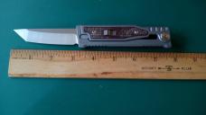 Reate EXO-M Pocket Knife Tanto Elmax Burlap Micarta Ti Bead Blast New Unused