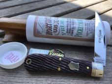 Great Eastern Cutlery Northfield 470124 Viper Black Plum Jigged Bone