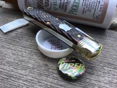 Great Eastern Cutlery Northfield 470124 Viper Black Plum Jigged Bone