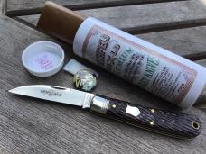 Great Eastern Cutlery Northfield 470124 Viper Black Plum Jigged Bone