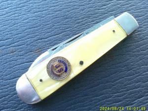 Camillus Cut Co 4 line Cracked Ice Jack Knife Crowell Apprentice