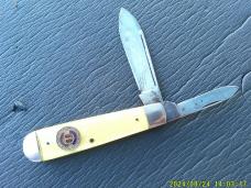 Camillus Cut Co 4 line Cracked Ice Jack Knife Crowell Apprentice
