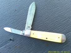 Camillus Cut Co 4 line Cracked Ice Jack Knife Crowell Apprentice