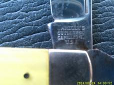 Camillus Cut Co 4 line Cracked Ice Jack Knife Crowell Apprentice