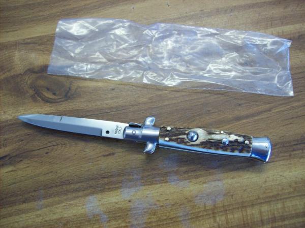 Italian 7 Inch Picklock Dolphin Maniago, Italy Gen. Stag/Antler UNUSED Beauty!
