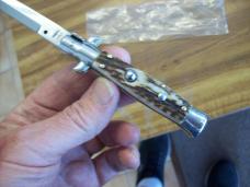 Italian 7 Inch Picklock Dolphin Maniago, Italy Gen. Stag/Antler UNUSED Beauty!