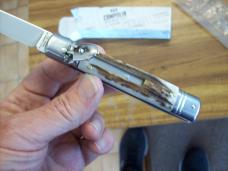 A.G.A. Campolin 8" Lever Maniago, Italy GO-55020-C Gen. Stag/Antler UNUSED W/Box