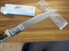 A.G.A. Campolin 8" Lever Maniago, Italy GO-55020-C Gen. Stag/Antler UNUSED W/Box