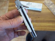 A.G.A. Campolin 8" Lever Maniago, Italy GO-55020-C Gen. Stag/Antler UNUSED W/Box