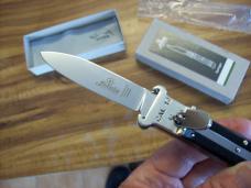 Hubertus Knife Shellpuller Patronenzieher Solingen Large Size 11 Exotic Black Ebonywood UNUSED NIB.