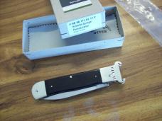 Hubertus Knife Shellpuller Patronenzieher Solingen Large Size 11 Exotic Black Ebonywood UNUSED NIB.