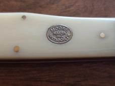 Moore Maker #5106LB “Mountain Man” White Bone Lockback Knife – NIB with Sheath
