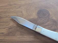 Moore Maker #5106LB “Mountain Man” White Bone Lockback Knife – NIB with Sheath