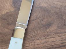 Moore Maker #5106LB “Mountain Man” White Bone Lockback Knife – NIB with Sheath