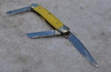 Case Case Stockman Delrin 3318 HE 10 Dot 1980 Mint Mirror Polished Blades Checks At Center Oin