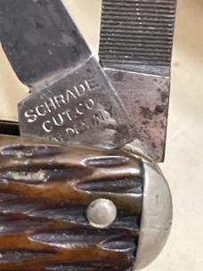 Schrade cut co Walden whittler with file EDC 