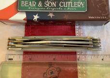 Bear & Son 5 Blade Stockman w/ Flashy Mother of Pearl Handles in Orig box -NOS