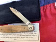 Exotic Case xx 2017 (TB EX1028 SS) w/ Beautiful Unique Giraffe Bone Handles -NOS in orig hard box