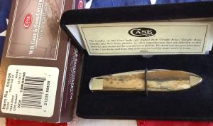 Exotic Case xx 2017 TB EX1028 SS w Beautiful Unique Giraffe Bone Handles -NOS in orig hard box