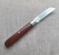 T A Davison Sheepsfoot Straight Jack...3 3/8..Canvas Micarta scales...Cpm154..jeweled liners..#1260