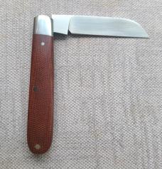 T A Davison Sheepsfoot Straight Jack...3 3/8..Canvas Micarta scales...Cpm154..jeweled liners..#1260
