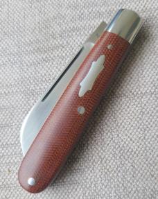 T A Davison Sheepsfoot Straight Jack...3 3/8..Canvas Micarta scales...Cpm154..jeweled liners..#1260