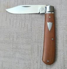 TA Davison Clip Jack..Cpm154...3 7/8" closed..Natural Canvas Micarta..#2418..Taco pouch 