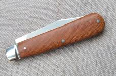 TA Davison Clip Jack..Cpm154...3 7/8" closed..Natural Canvas Micarta..#2418..Taco pouch 